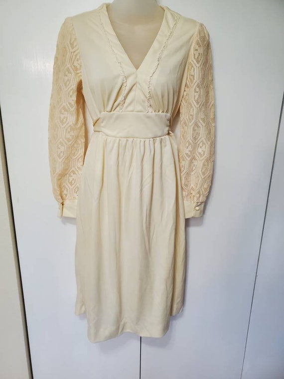 Vintage Cream Prairie Dress