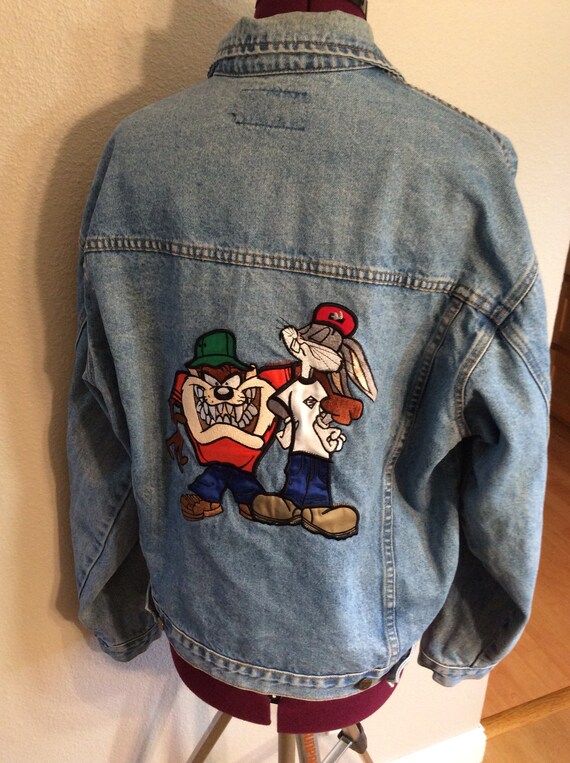 looney tunes denim jacket