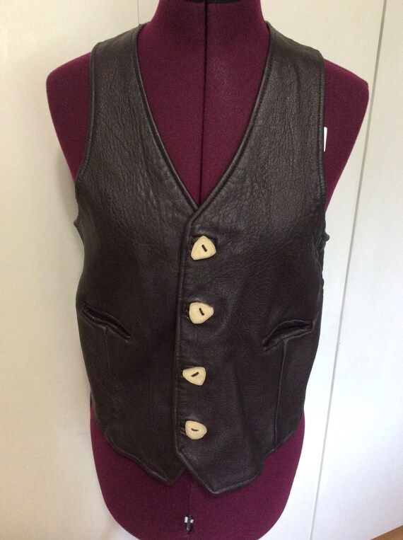 Vintage Leather Vest Gem