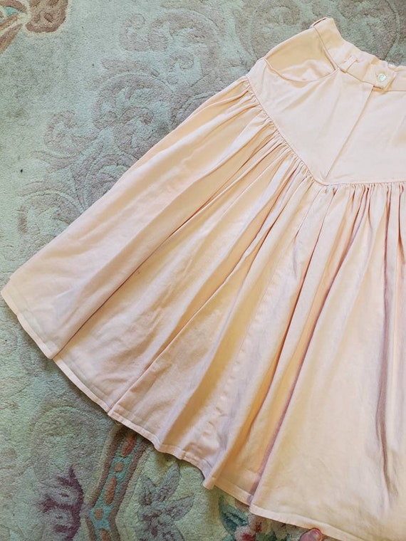 Vintage Handmade Pink Western Circle Skirt - image 3
