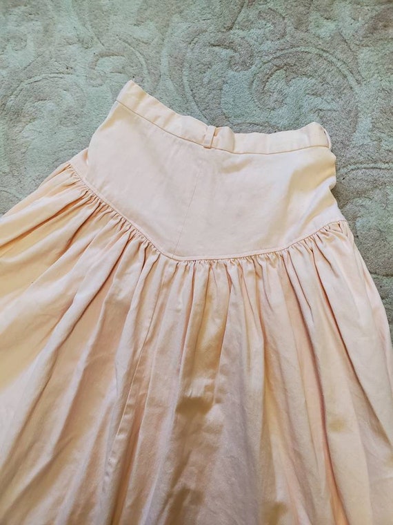 Vintage Handmade Pink Western Circle Skirt - image 5