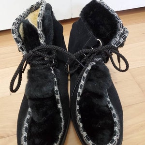 70's Snowland Faux Fur Moccasin Snow Boots image 3