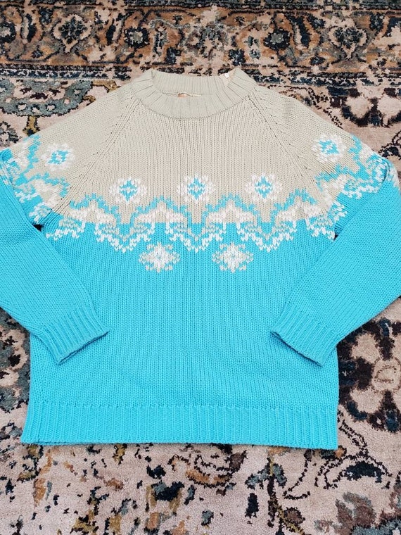 Vintage Donnkenny Acrylic Chunky Ski Sweater