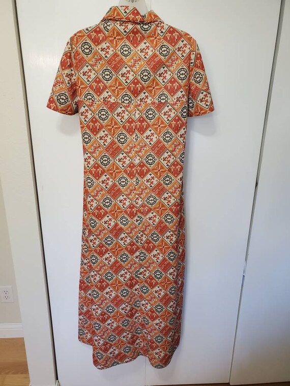 Vintage Handmade Polyester Thunderbird Dress - image 3