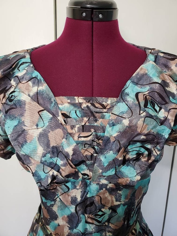 50's Atomic Print Dress - image 2