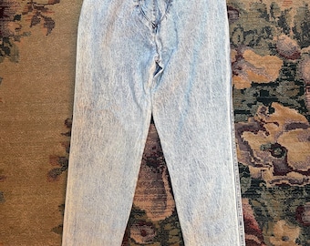 Jeans vaqueros vaqueros estilo western sin espalda con lazo y lavado ácido de Latigo's Products de los años 70