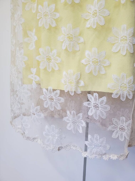 60's Miss Rita Juniors Lace Daisy Babydoll Shift … - image 3