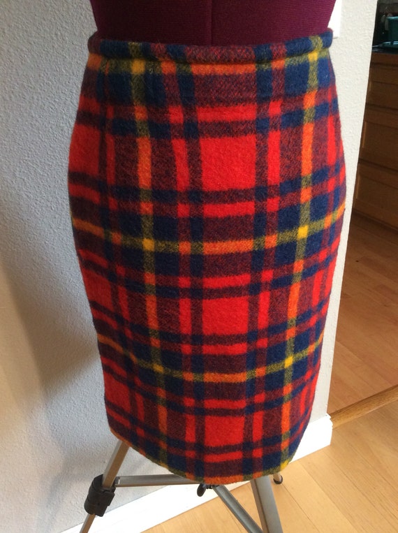 70's Jantzen Jr Plaid Wool Skirt