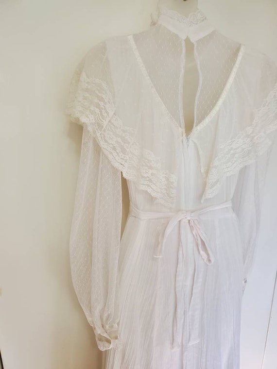 70's Handmade Gunne Sax Inspired Prairie Dress - image 6