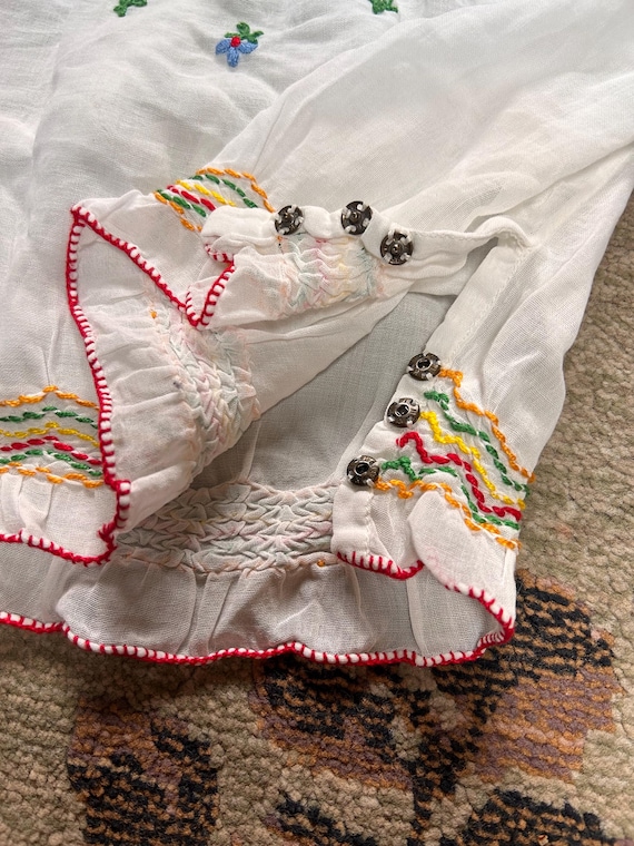 30’s/40’s Embroidered Hungarian Blouse - image 2