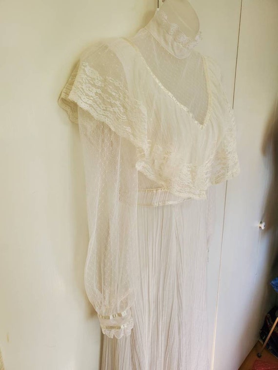 70's Handmade Gunne Sax Inspired Prairie Dress - image 2