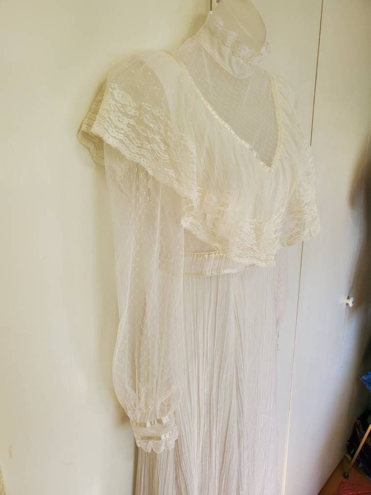 70's Handmade Gunne Sax Inspired Prairie Dress - Etsy