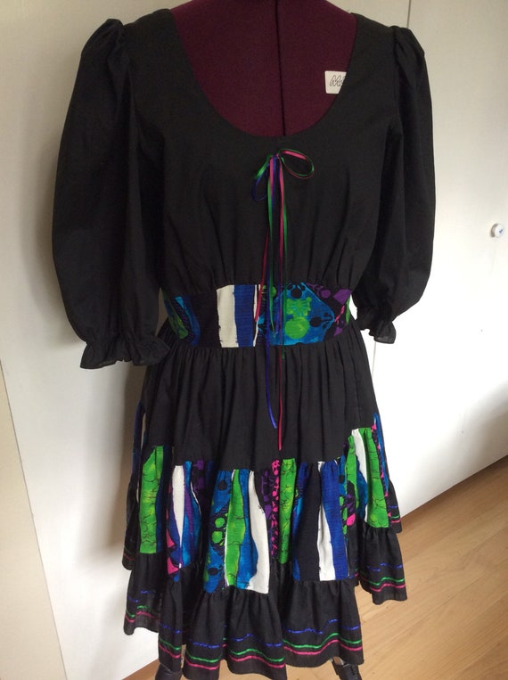 Vintage Handmade Retro Squaredancing Dress