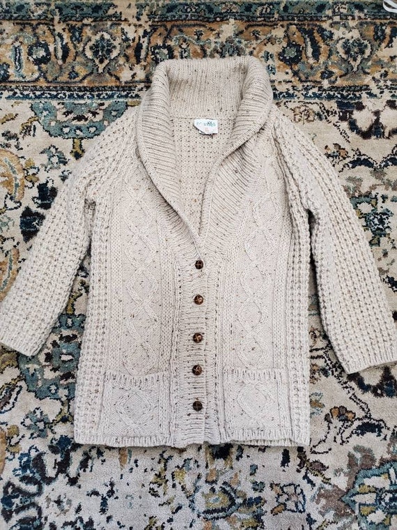 Vintage Falcarragh Wool Knit Cardigan