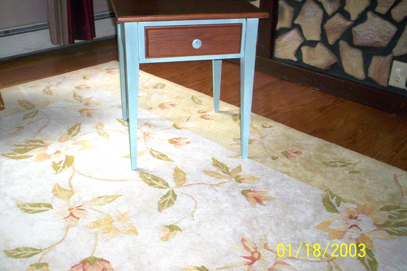Single Drawer Simple New England Style Bedside Table Chalk Etsy
