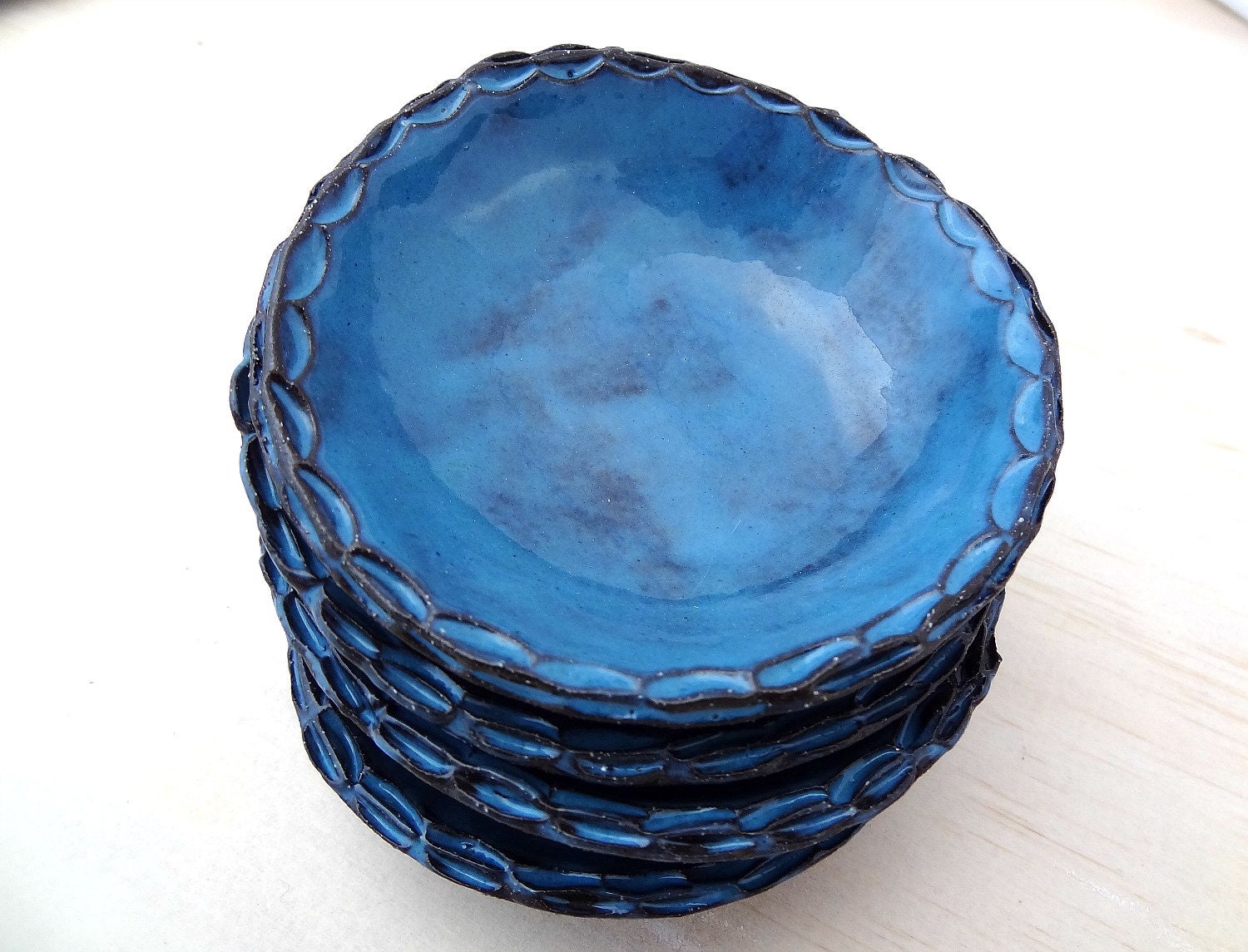 Set of 4 rustic ceramic dipping bowls ceramic prep bowls. Etsy