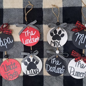 Personalized Wooden Ornament - Family Gift - Individual Gift