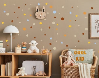 Boho Polka Dot Wall Stickers, Irregular Dot Wall Decals, Hand Drawn Style Wall Dots, Peel and Stick, Nursery Decor, Kids Room Wall Decals