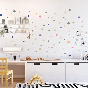 Irregular Polka Dots Wall Stickers, Sets from 60 up to 150 Hand Drawn Dot Wall Decals, Dalmatian Spots Wall Decor, Nursery & Kids-Room