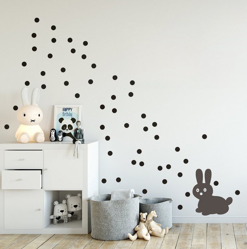small & mini polka dots wall sticker wall decal dots | etsy
