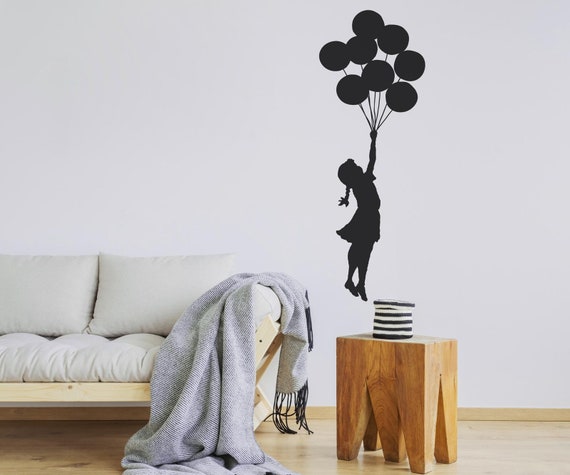 CIHCOHOME Roze en Paars Beddengoed Set 3-delige Leuke Ballon Meisje Banksy Graffiti Zacht Comfortabel Ademend Microvezel Dekbedovertrek voor Kinderen