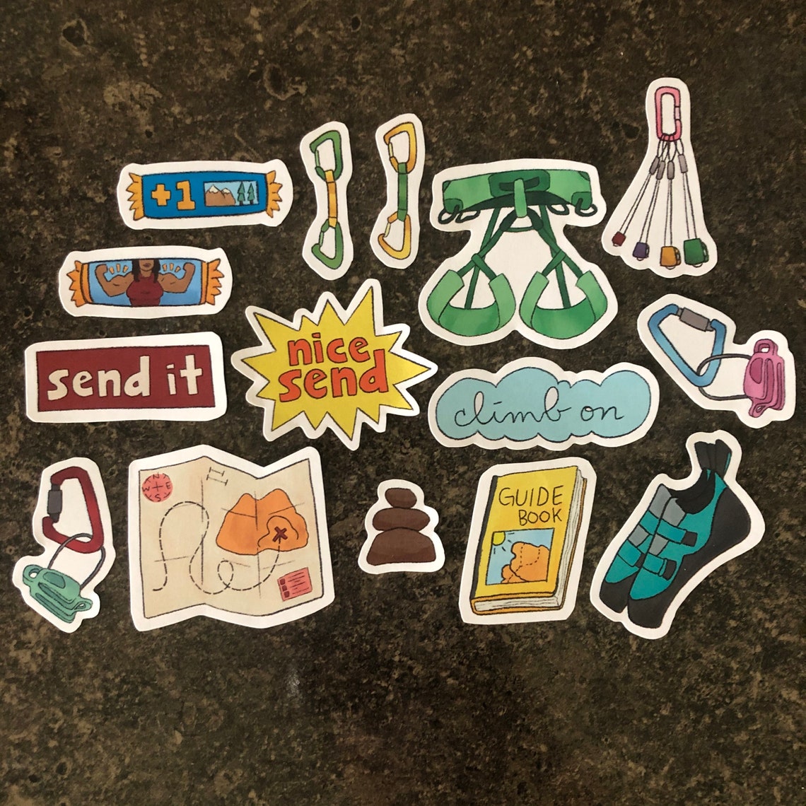 Climbing Stickers set of 40 Etsy