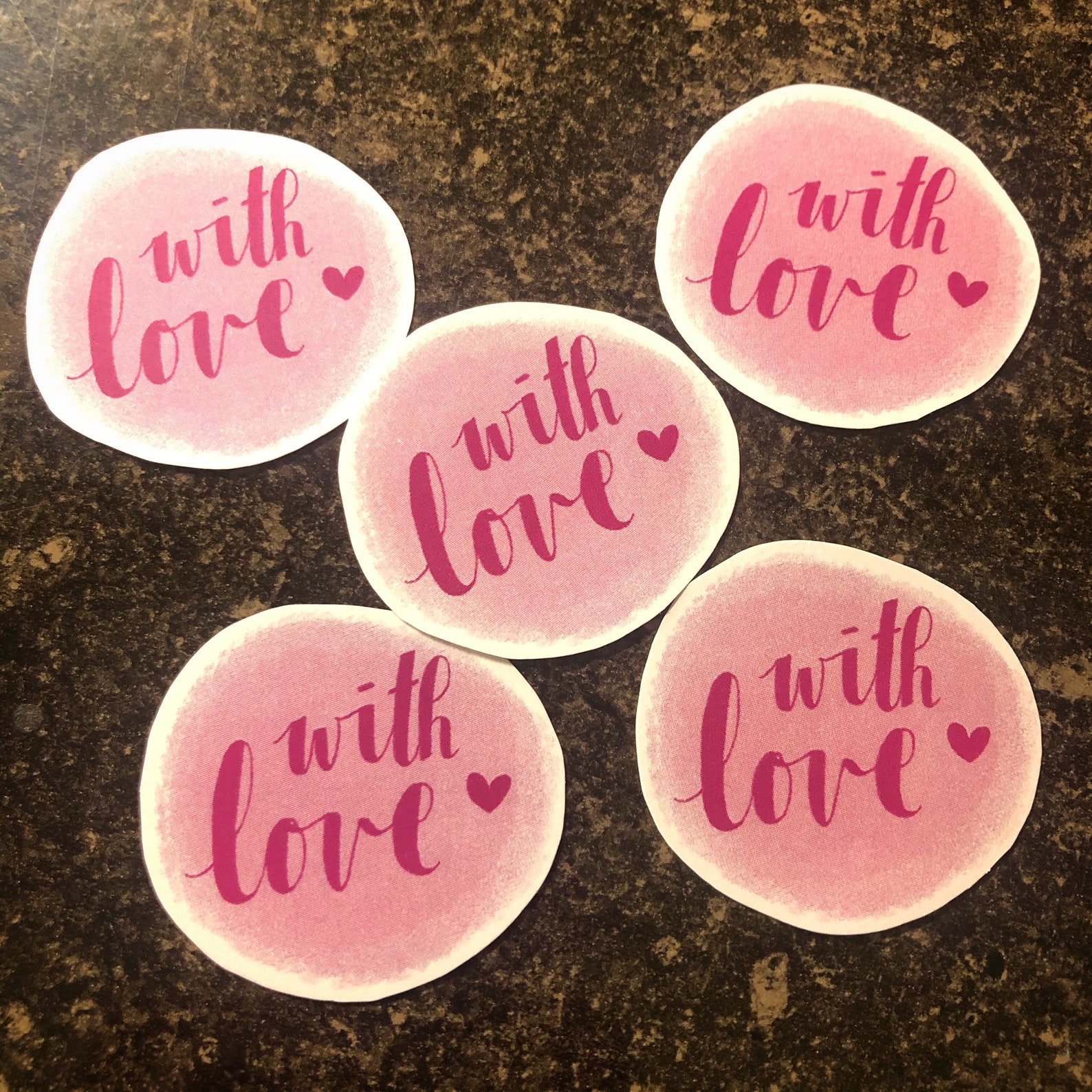 Envelope Seal Stickers set of 5 Etsy