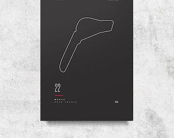 Monza Track Poster - Black DIGITAL ONLY