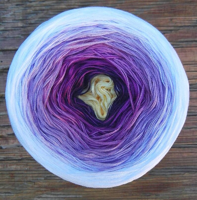 hand dyed multicolor yarn soft cotton-acrylic yarn Picnic Magic Beauty Ball