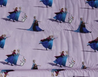 Frozen - Elsa and Anna on a pink background