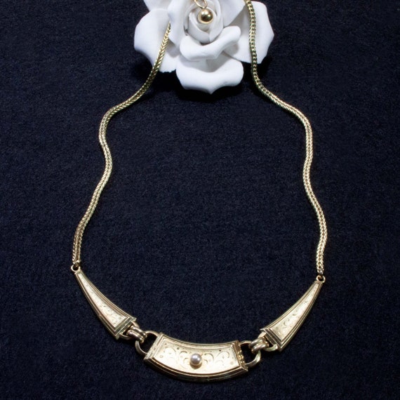 Vintage necklace from the 30s and 40s with imitat… - image 2
