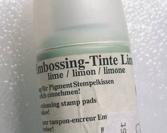 141,67EUR/ L   - Embossing-Tinte für Pigment-Stempelkissen -limone  30ml