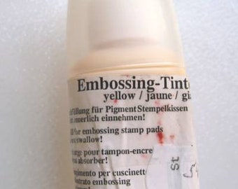 141,67EUR/ L   - Embossing-Tinte für Pigment-Stempelkissen - gelb  30ml