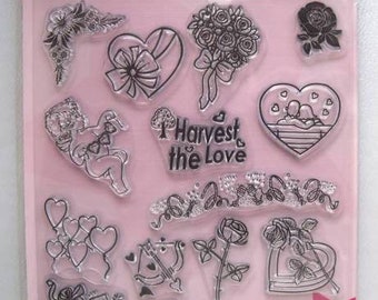 Clear Stamps - 15 Motive Valentinstag / Liebe