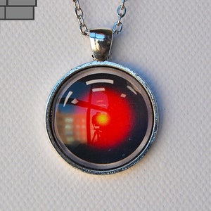 2001 Necklace Geek Jewellery Space Odyssey Computer Jewellery Fandom Jewellery Hal Necklace Sci-fi Jewellery Nerd Gift HAL 9000