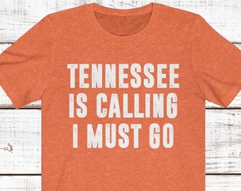 Travel Gift for Women and Men US State Tee North America Tennessee Is Calling And I Must Go Traveler Shirt Tennessee Lover Retro T-Shirt