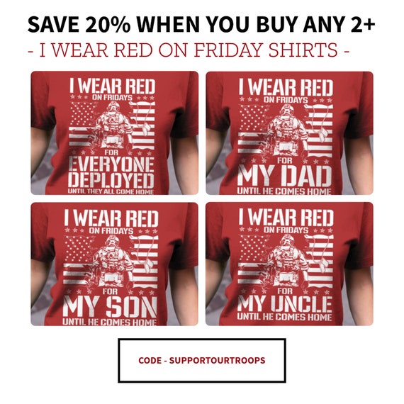 I Wear Red For My Boyfriend And Everyone Deployed Tee I Wear Red For My Boyfriend And Everyone Deployed Tee