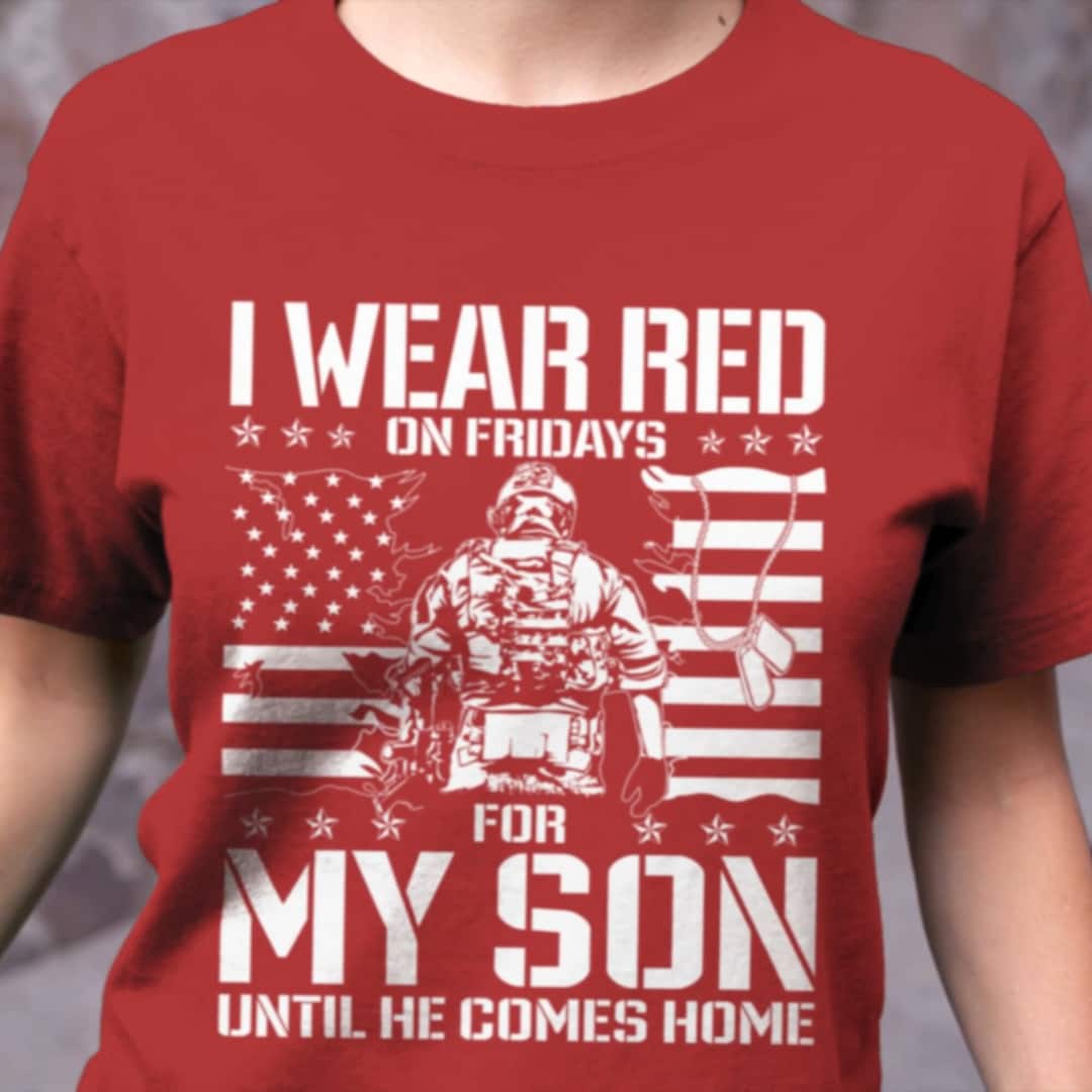 Red Fridays Shirts Proud Mom Tee Friday T-Shirt Gift Red Fridays Shirts Proud Mom Tee Friday T-Shirt Gift