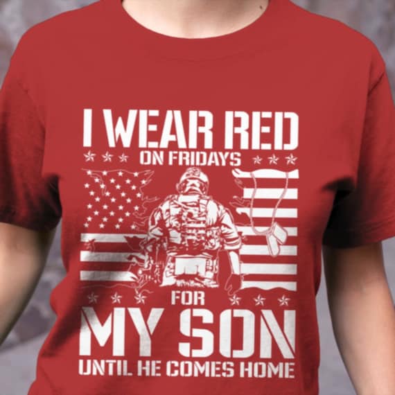 Red Friday T Shirt Us Flag Support Our Troop Men Women Red Friday T Shirt Us Flag Support Our Troop Men Women