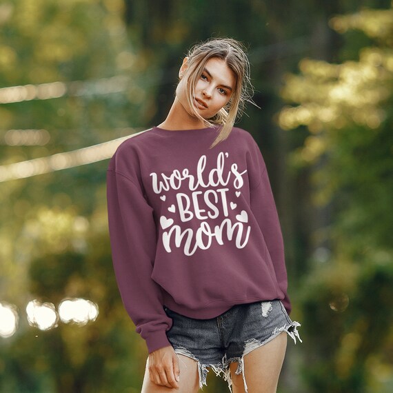 World's Best Mom Sweatshirt Sweatshirts for Women Long - Etsy