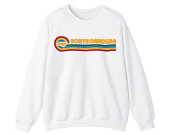 North Carolina Sweatshirt | Sweatshirts For Women | Tar Heel State Charlotte Raleigh Greensboro Long Sleeve Crewneck Sweater Shirt For Men