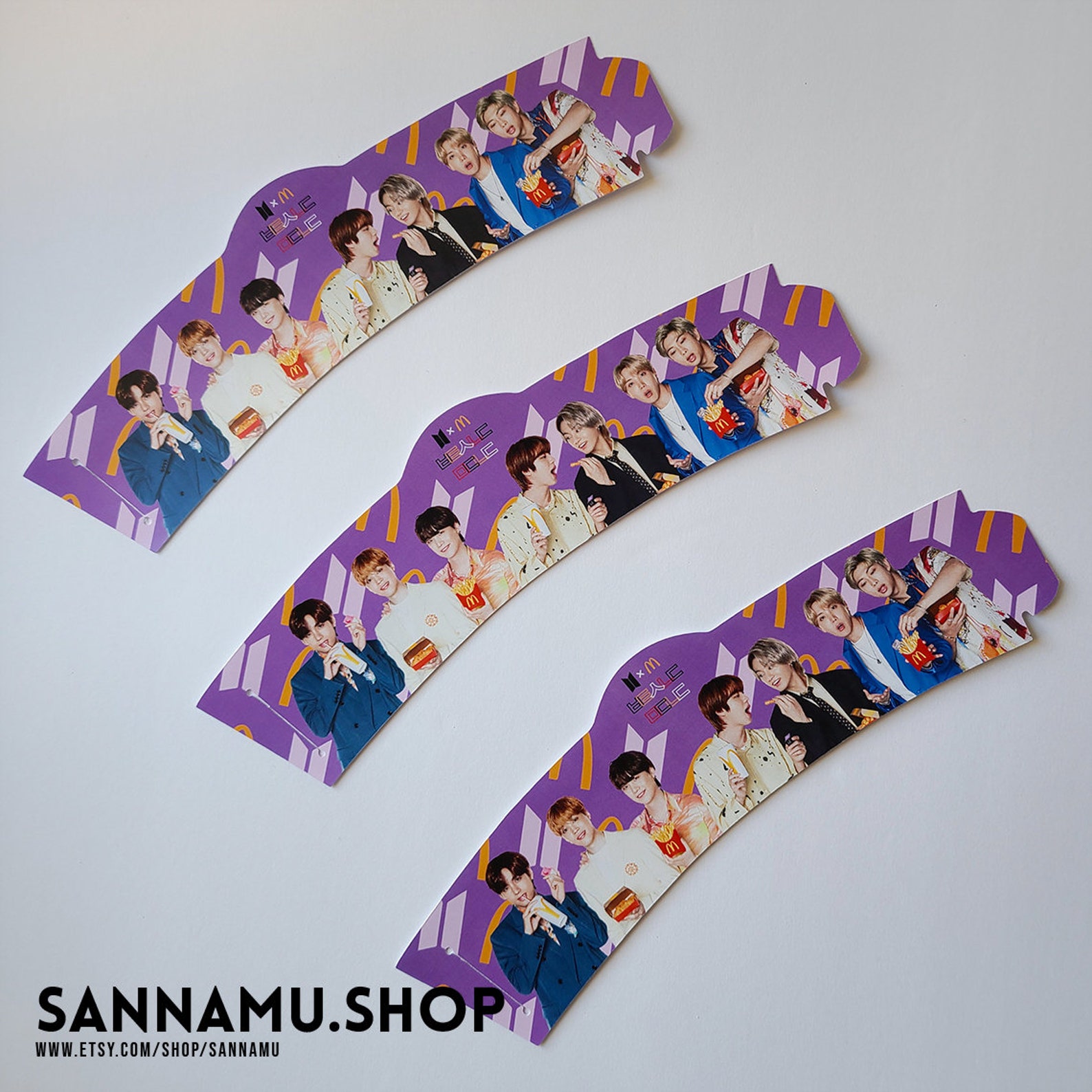 BTS x McDonalds Cup Sleeve Etsy