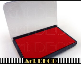 Stamp pad 127x88mm rosso