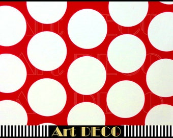 Wrapping Paper #40 | RED | WHITE POINTS