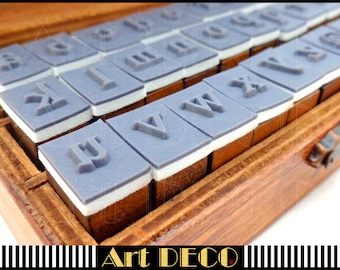 AlPhaBeT box-01 font set with 30 stamp