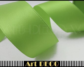 Deco-nastro di raso 1mx25mm VERDE MELA