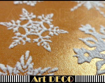 Wrapping Paper #61 *3D Copper-White* Christmas*