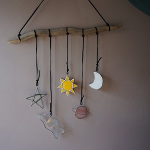 Stained glass wall hanging