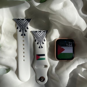Palestine kufiya Apple Watch band silicone