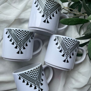 Palestine  kufiya mugs set